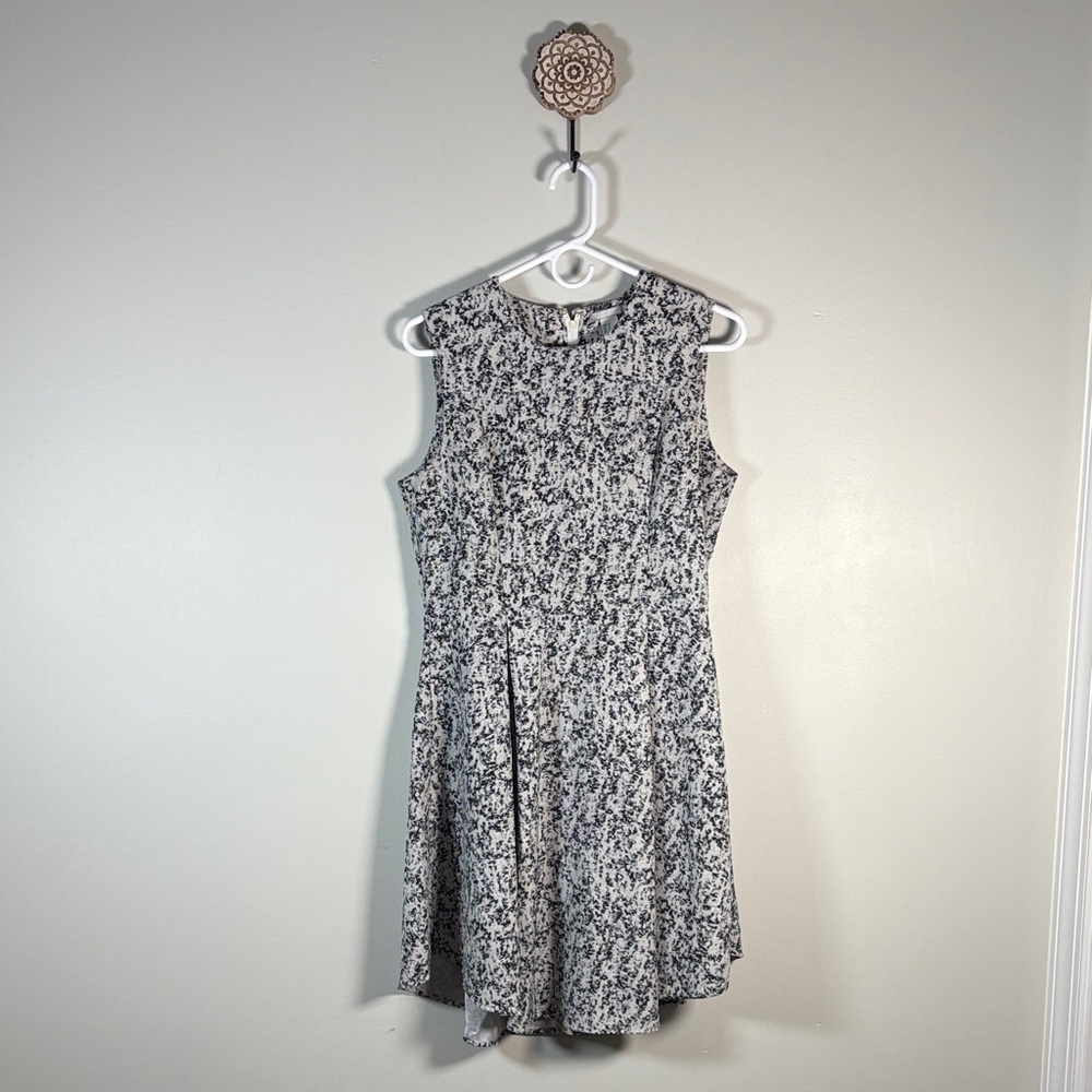 H&M Black and White Patterned Mini Dress